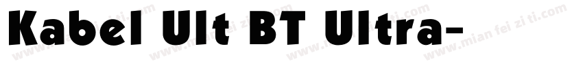 Kabel Ult BT Ultra字体转换